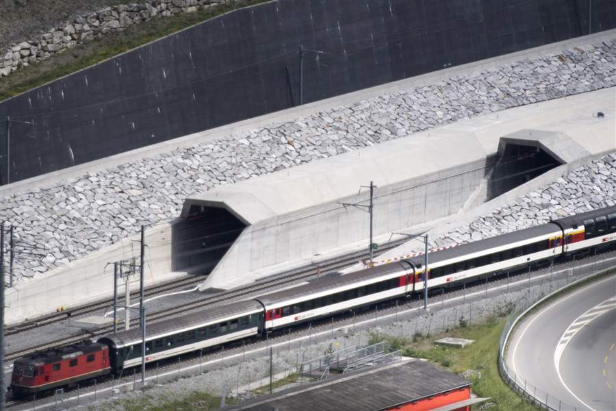 Swiss inaugurate $12 billion rail tunnel, world's longest - The Blade