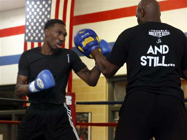 TOLEDO, OH - FEBRUARY 10: IBF World lightweight champion Robert