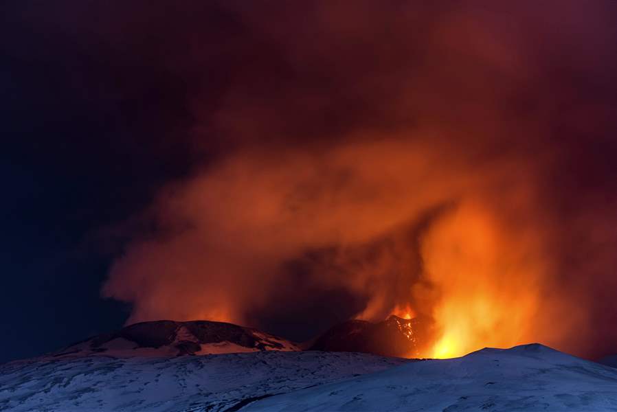 Volcanic explosion on Italy's Mount Etna - The Blade