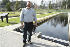 Dan Vogler is planning to increase production at the Grayling Fish Hatchery, facility the Au Sable River’s East Branch that raises rainbow trout.