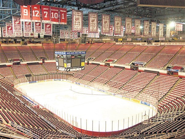 Early construction work begins at old Joe Louis Arena site in Detroit