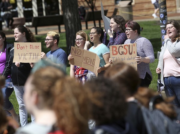 200 Rally At Bgsu Against Sexual Assault The Blade