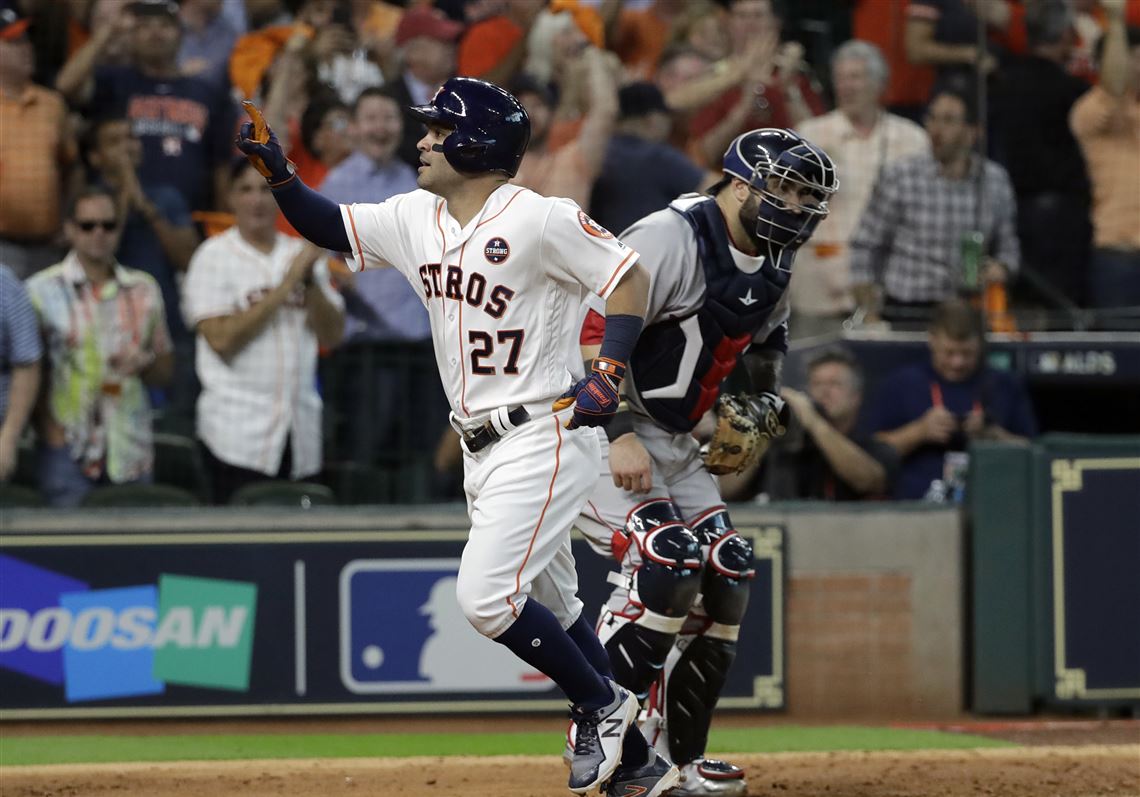 Altuve hits 3 home runs in Astros' playoff opener