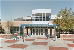 Chillicothe High School in Chillicothe, Ohio, is seen from the street