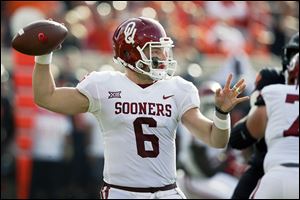 Oklahoma quarterback Baker Mayfield and the Sooners are 10-1 heading into their final game. They play West Virginia to conclude the regular season.