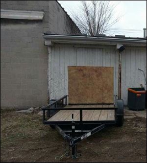 A utility trailer at the Toledo and Northwest Ohio Cornucopia center was stolen Tuesday. 