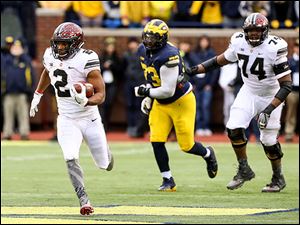 Ohio State RB J.K. Dobbins combined with Mike Weber to rush for more than 2,000 yards a season ago.