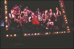 The cast of 'Cabaret.' The touring company performs the Broadway classic Jan. 2 at the Valentine Theatre in Toledo.