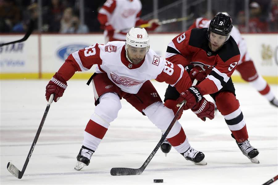 Hischier scores twice as Devils beat Red Wings - The Blade