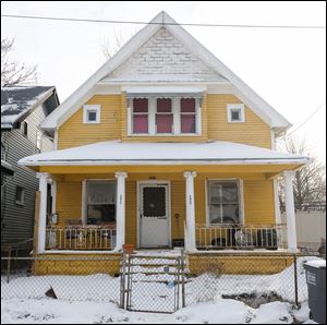 King Street where a dead dog was found Thursday in Toledo, Ohio.