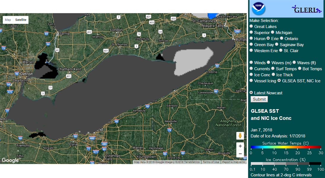 Arctic temperatures blanket Lake Erie in early ice - The Blade