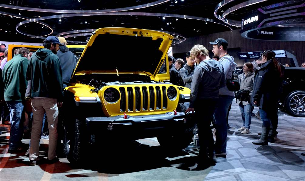 All eyes drawn to Jeep Wrangler at Detroit auto show The Blade