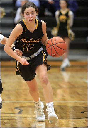 Northview's Lily Sweeney, shown in a game last week, scored 19 points in a 55-52 win over Anthony Wayne on Tuesday.