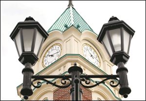 The Clock tower at Levis Commons.