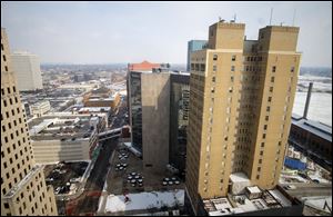 The view from a new apartment in the Tower on the Maumee.