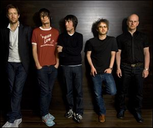 Radiohead band members, from left, Ed O'Brien, guitar, Jonny Greenwood, lead guitar, Colin Greenwood, bass guitar, Thom Yorke, lead vocalist, and drummer Phil Selwayan.