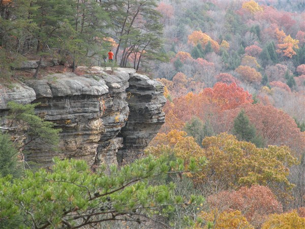 Fall colors drape the landscape in Ohio’s scenic Hocking Hills  The Blade