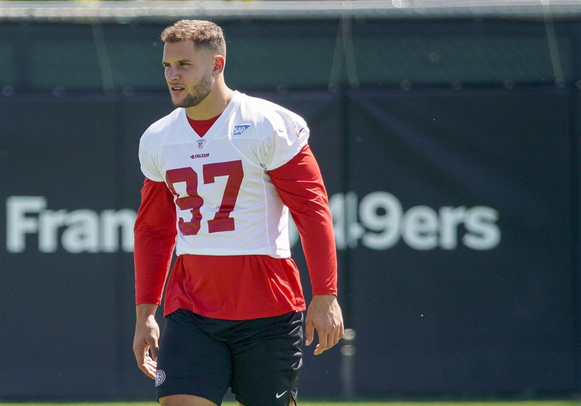 49ers' Nick Bosa honored as defense awaits Raiders' Josh Jacobs