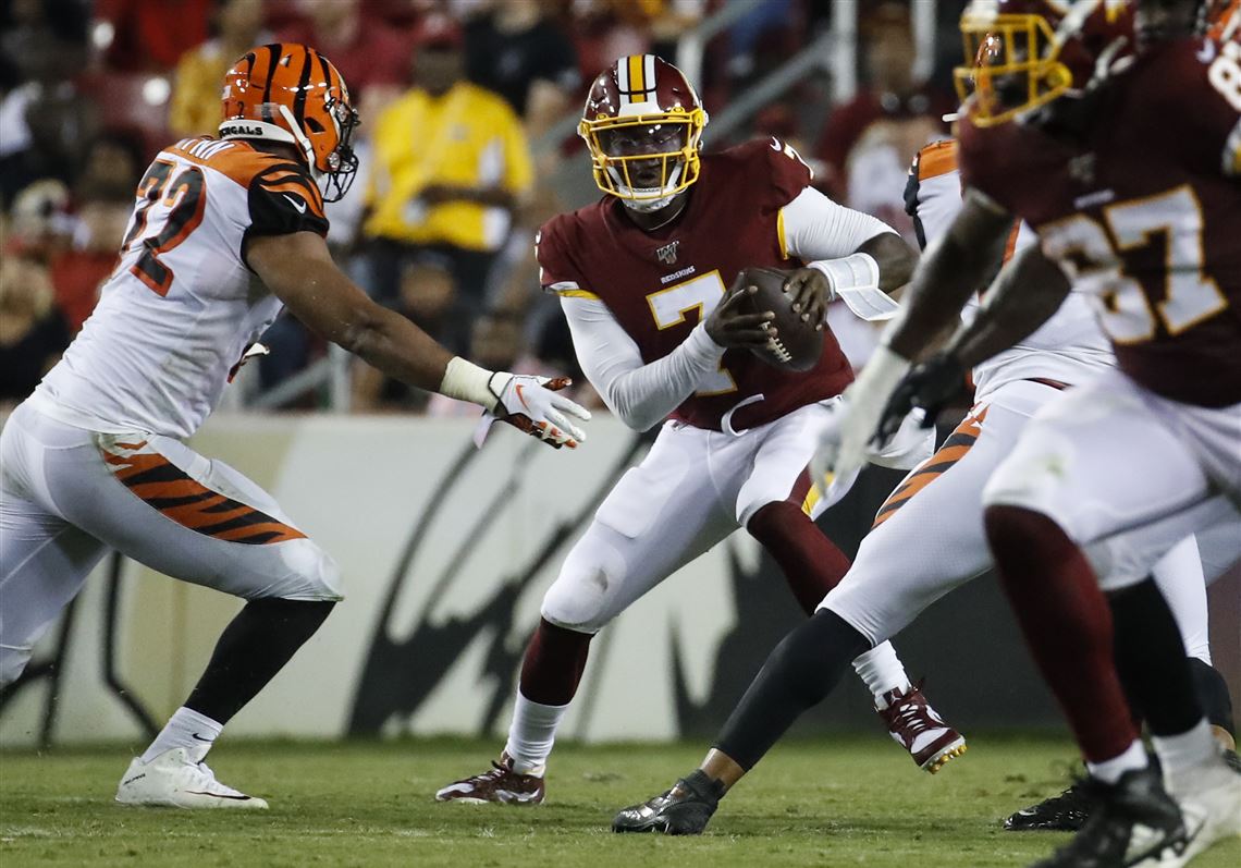 Dwayne Haskins posts picture of himself wearing Bengals jersey