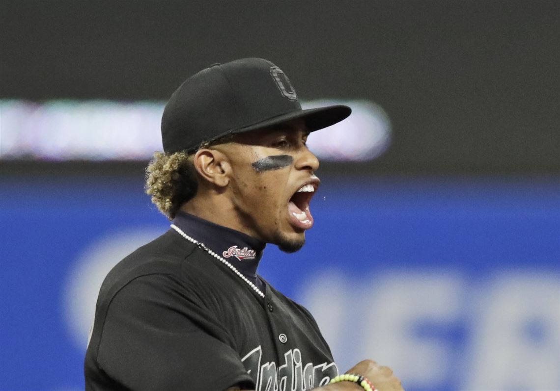 Cleveland Indians Francisco Lindor and Carlos Carrasco crash