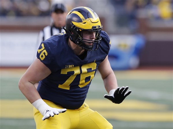 Michigan redshirt freshman Ryan Hayes impresses in debut | The Blade