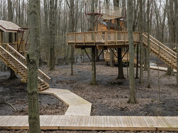 Oak Openings Hiking Trail Cannaley Tree House Village Nears Completion, But Grand Opening Delayed |  The Blade