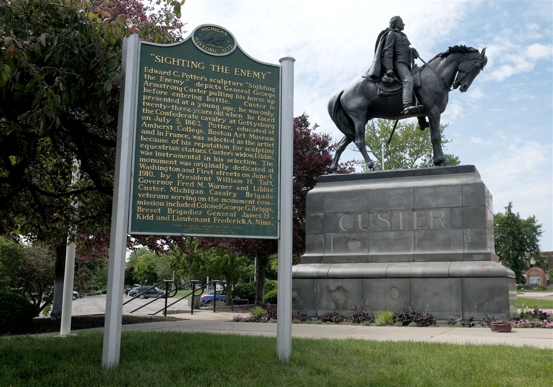 Monroe's Custer statue targeted in online petitions seeking removal,  preservation