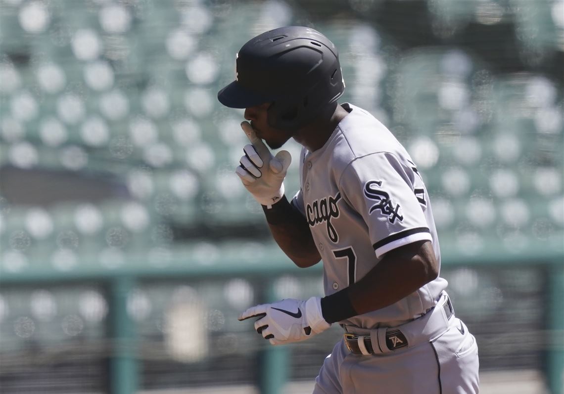 Tim Anderson of the Chicago White Sox looks on against the Detroit