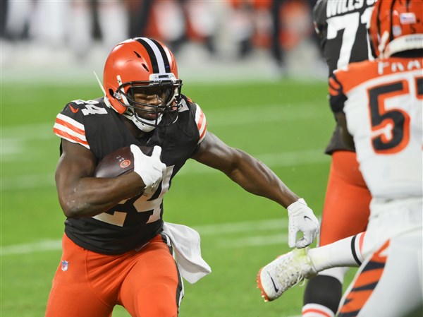 Nick Chubb 70 yard TD over the Bengals