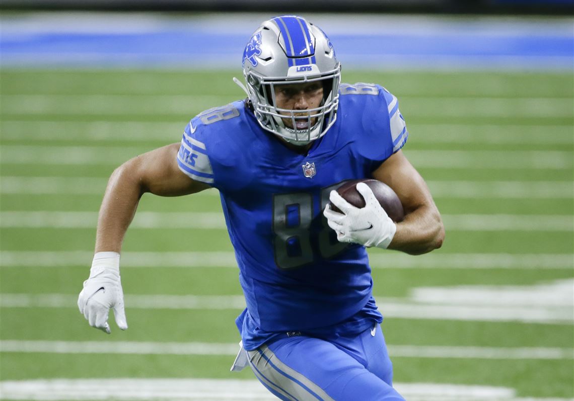 DETROIT, MI - OCTOBER 20: Detroit Lions TE T.J. Hockenson (88