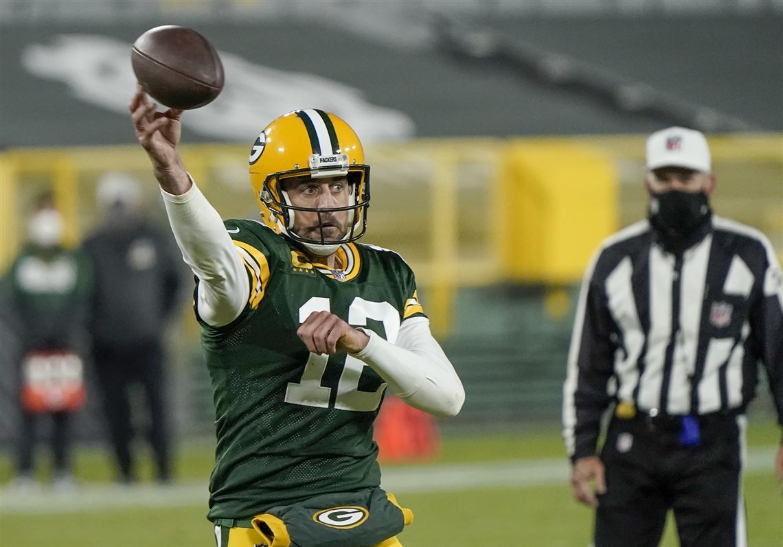 Aaron Rodgers addresses 49ers trade rumors at Pebble Beach Pro-Am