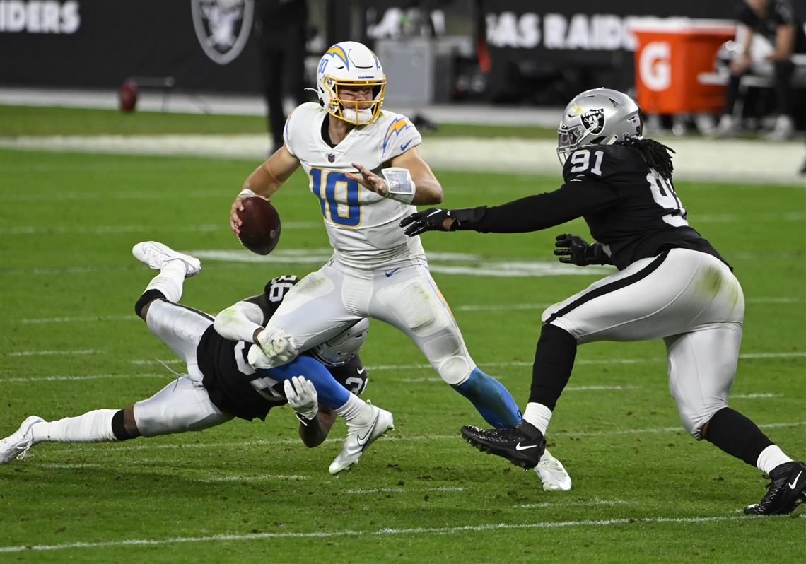 Herbert, Chargers outlast Raiders for overtime win on 'TNF' 