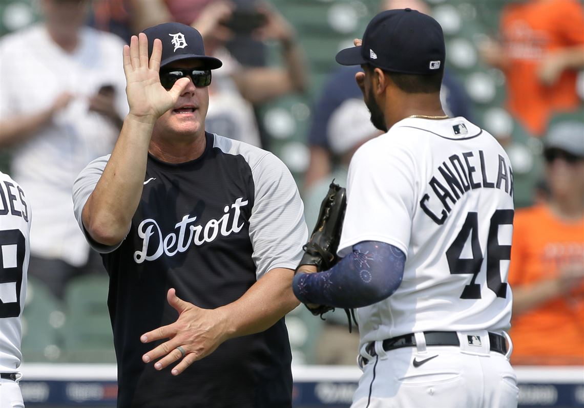 Detroit Tigers Skyline Jeimer Candelario And Miguel Cabrera