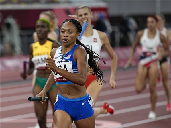 Allyson Felix's historic 11th Olympic medal comes in US 4x400 relay ...