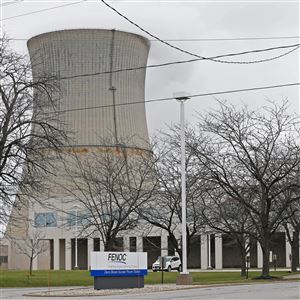 This April 4, 2017, file photo shows the entrance to FirstEnergy Corp.'s Davis-Besse Nuclear Power Station in Oak Harbor, Ohio. (ASSOCIATED PRESS)