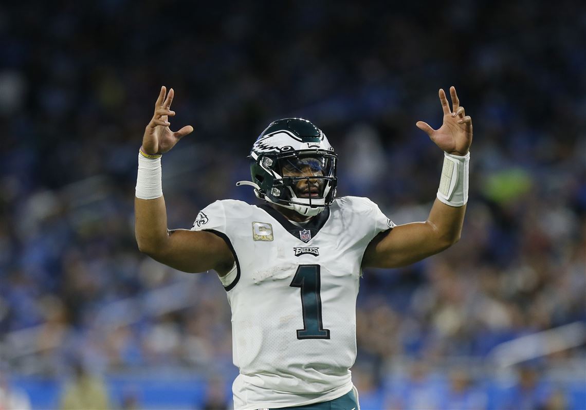 Eagles run for 4 TDs in 44-6 victory over winless Lions