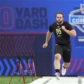 2022 NFL Draft: Offensive lineman Luke Fortner sits down with reporters  post pick