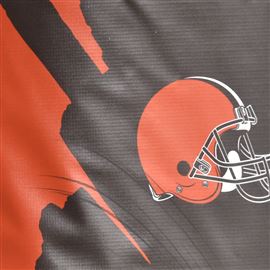 Cleveland Browns Black Background Flag