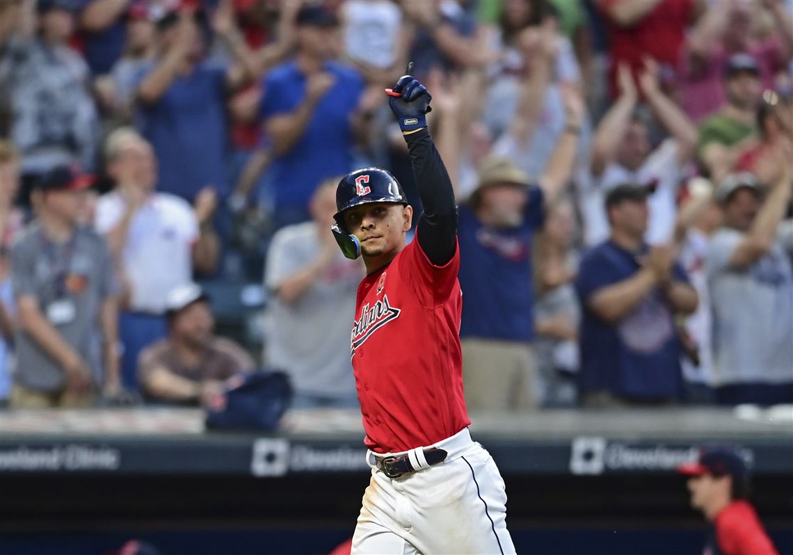 Cleveland's Franmil Reyes dedicates home run ball to fan battling