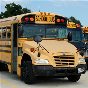 Sylvania Schools Transportation bus lot in Sylvania, Ohio. (THE BLADE)