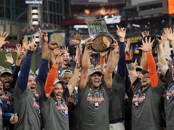 Astros clinch second-ever World Series title after Alvarez three-run blast