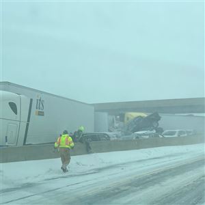 The Ohio Turnpike is closed in both directions because of a 46-vehicle pileup that has left at least four people dead. Cleanup of the accident continued late through the night.