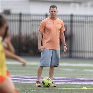 New University of Toledo women's soccer coach Mark Batman, seen here during his time leading Ohio Northern. (Ohio Northern University)