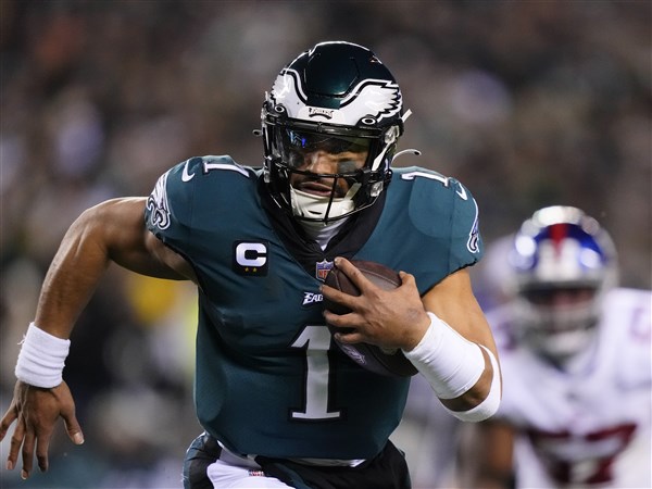 Jalen Hurts, Eagles pound Giants early, coast to NFC title game