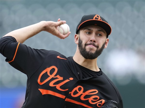 Rodriguez gets 1st MLB win, Orioles split DH with Tigers