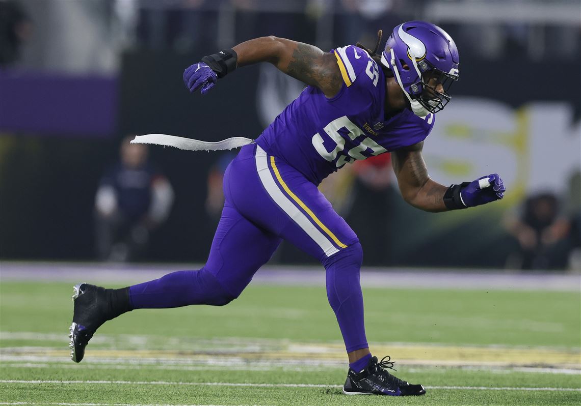 Minnesota Vikings linebacker Za'Darius Smith takes the field