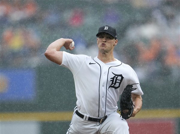 Matt Manning, 2 Tigers relievers combine to no-hit Blue Jays, 2nd no-no in  majors this season