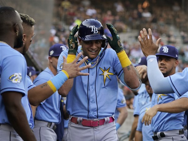 Tampa Bay Rays Jose Siri Runs Editorial Stock Photo - Stock Image