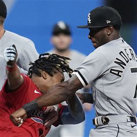 MLB suspends Chicago's Anderson 6 games, Cleveland's Ramírez 3 for fighting