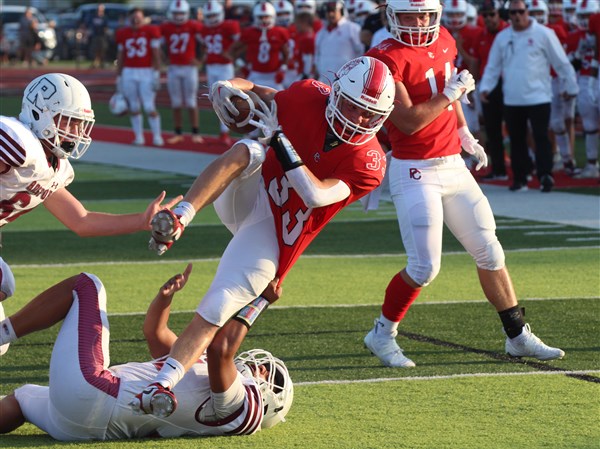 Big finish to 2nd quarter powers Port Clinton football past Rossford ...